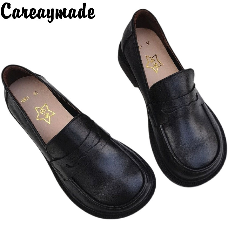 Men'S Shoes Hoka Sale - Careaymade-ผู้หญิงรองเท้าบนรองเท้า Oxford สำหรับผู้ชายรองเท้าหนัง Cowhide ชายทำงานรองเท้าฤดูใบไม้ผลิฤดูใบไม้ร่วงขนาดใหญ่ขนาดรองเท้า