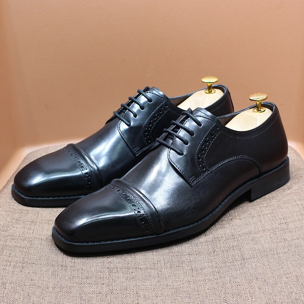 รองเท้าอ็อกฟอร์ดหนังแท้ทรงแข็ง - Men'S Shoes Smart บทวิจารณ์และราคา