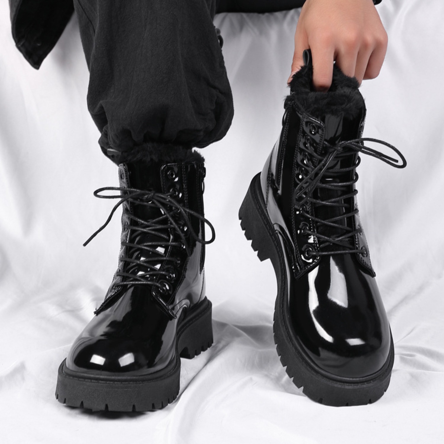 รองเท้าบูทหุ้มข้อบุขนหนานุ่มสำ - Men'S Shoes Hoka Sale บทวิจารณ์และราคา