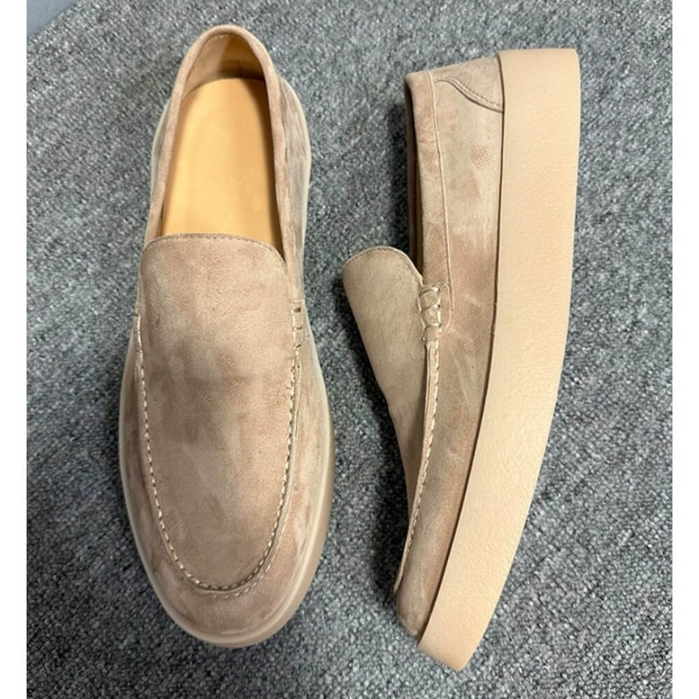 รองเท้าโลฟเฟอร์ส้นตึกหนังกลับส - Men'S Shoes Smart บทวิจารณ์และราคา