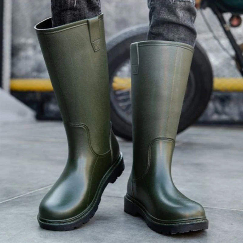 รองเท้าบูทหน้าฝนสำหรับผู้ชายรอ - Men'S Shoes Water Resistant บทวิจารณ์และราคา