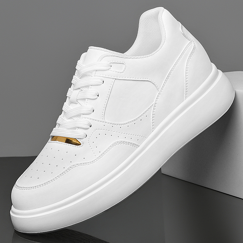 รองเท้าสเก็ตบอร์ดหนังเทียมสำหร - Men'S Shoes With Height Increase บทวิจารณ์และราคา