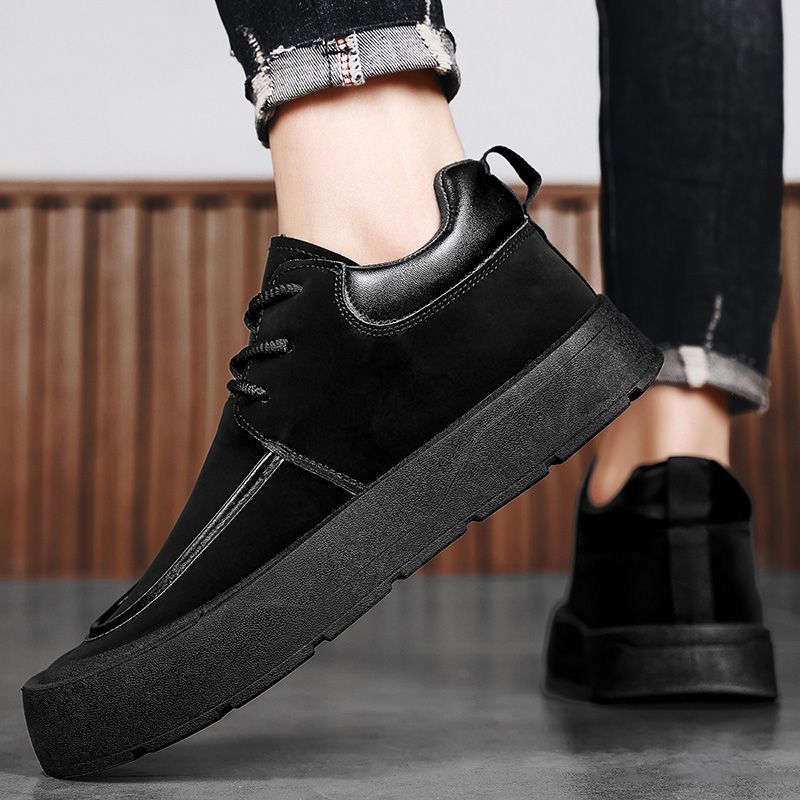 รองเท้าบูทสั้นผู้ชายทรงกลม สไต - Men'S Shoes With Height Increase บทวิจารณ์และราคา
