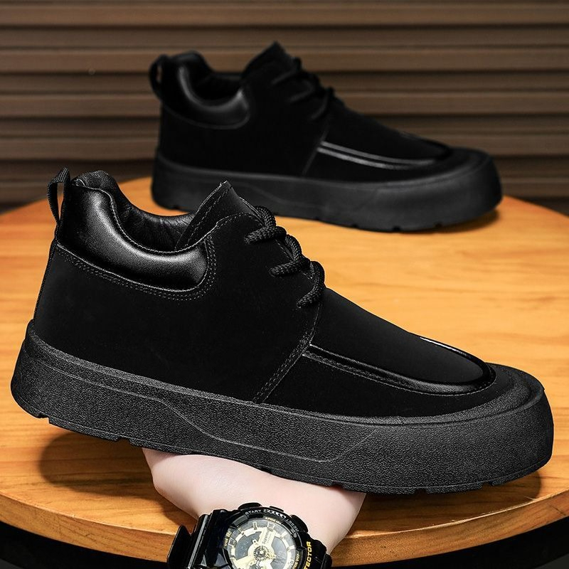 รองเท้าบูทสั้นผู้ชายทรงกลม สไต - Men'S Shoes With Height Increase บทวิจารณ์และราคา