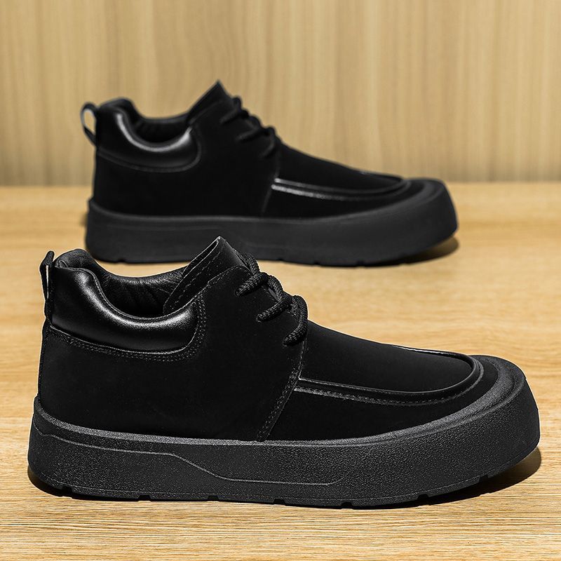 รองเท้าบูทสั้นผู้ชายทรงกลม สไต - Men'S Shoes With Height Increase บทวิจารณ์และราคา