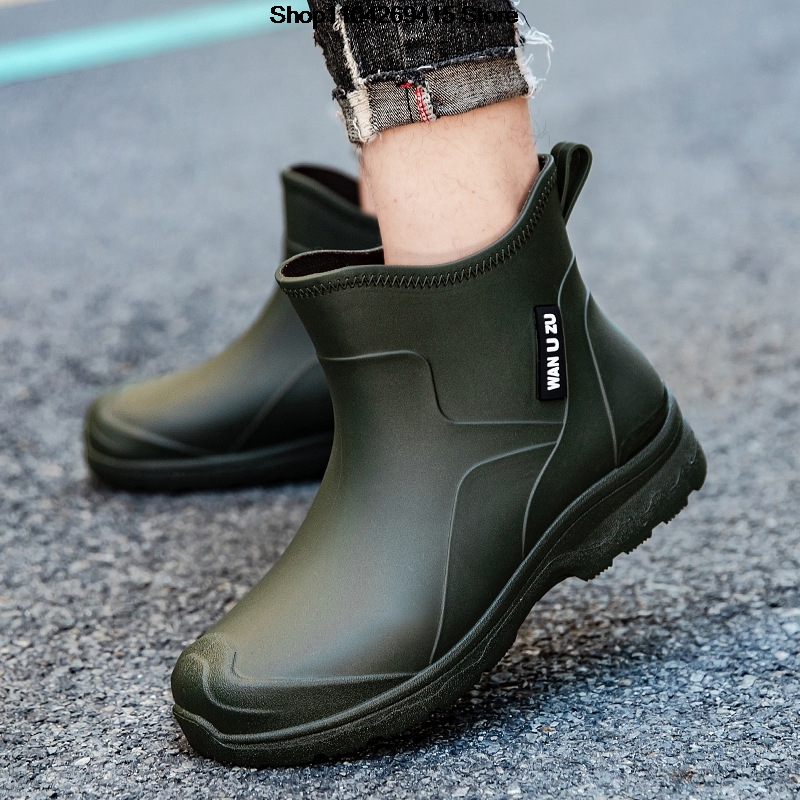 รองเท้าบูทกันน้ำกันลื่นสำหรับผ - Men'S Shoes Water Resistant บทวิจารณ์และราคา