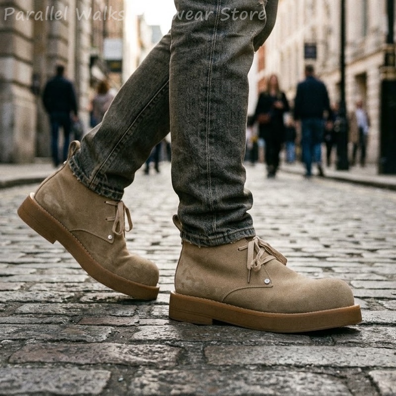 รองเท้าบูทหนังกลับทรงคลาสสิกสำ - Men'S Shoes Smart บทวิจารณ์และราคา