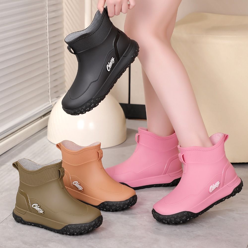 รองเท้าบูทกันฝนสั้น หนาเป็นพิเ - Men'S Shoes Water Resistant บทวิจารณ์และราคา