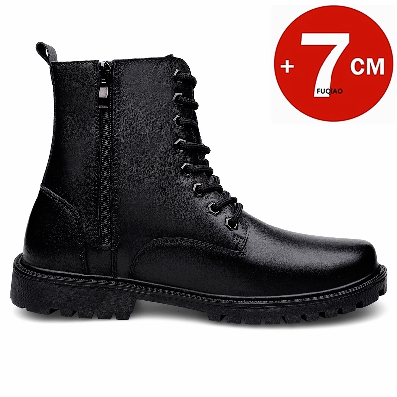 รองเท้าบูทหนังเพิ่มความสูง 6 ซ - Men'S Shoes With Height Increase บทวิจารณ์และราคา